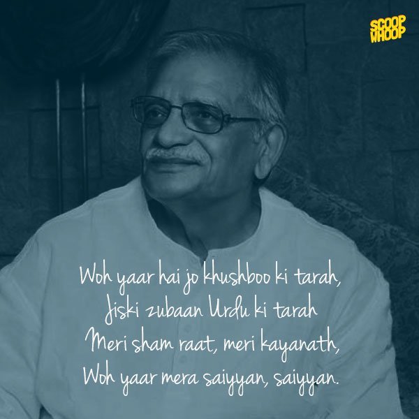 18 Soul-Stirring Lyrical Masterpieces By Gulzar - ScoopWhoop