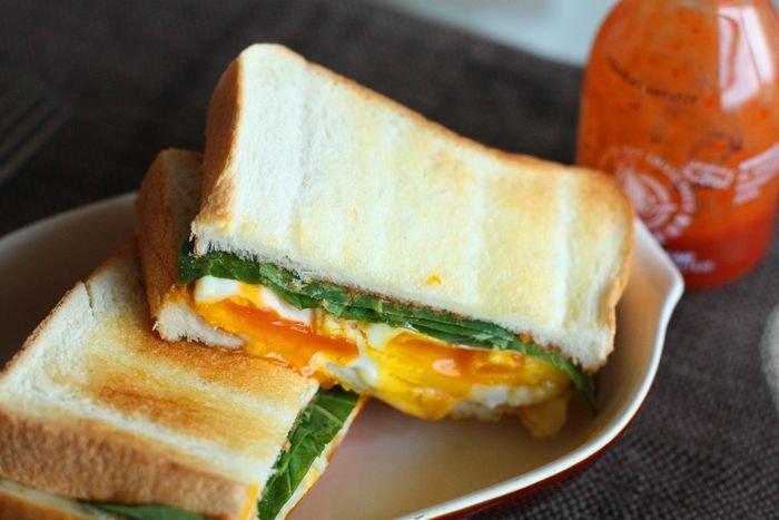 Fried egg sandwich bread recipe