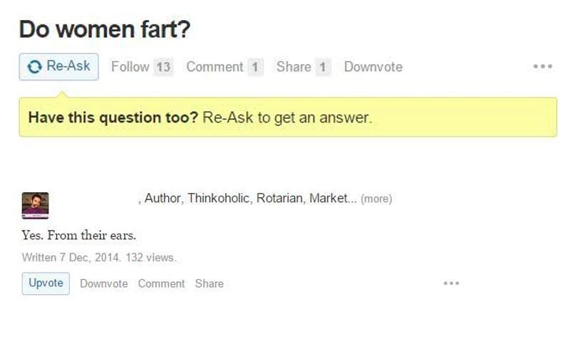 Funny Quora Questions People Asked