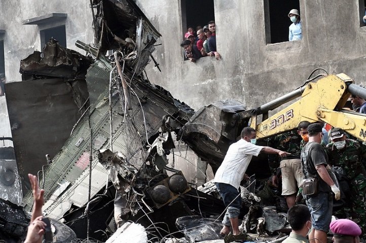 Death Toll Rises To 142 After Indonesian Military Plane Crashes Into City Scoopwhoop