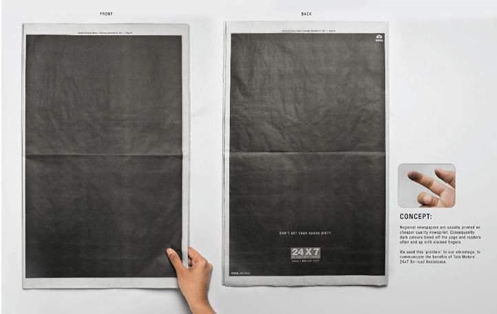 creative newspaper ads