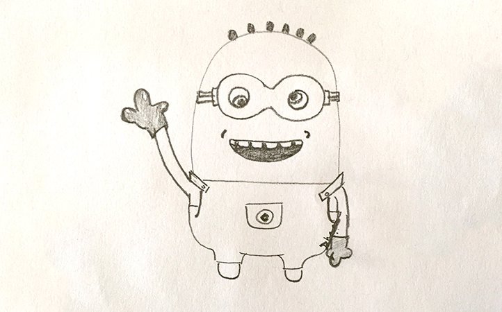 How to draw a Minion Easy Drawing Tutorial For Kids