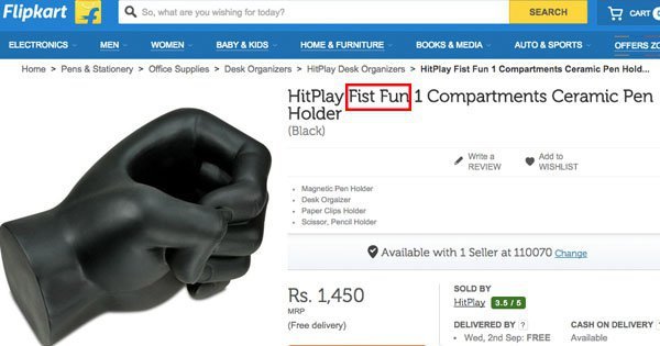 Flipkart Says This Is A Pen Holder . To Us It Looks Like