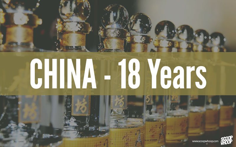 Drinking age in China