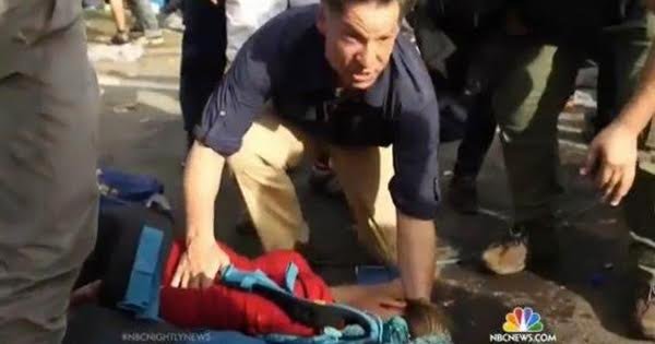NBC Journalist Stops Broadcast To Help Pregnant Refugee Who Collapsed As He Reported