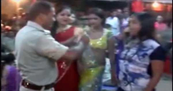 Video Of Varanasi Cops Dancing With Women And Showering Money Creates