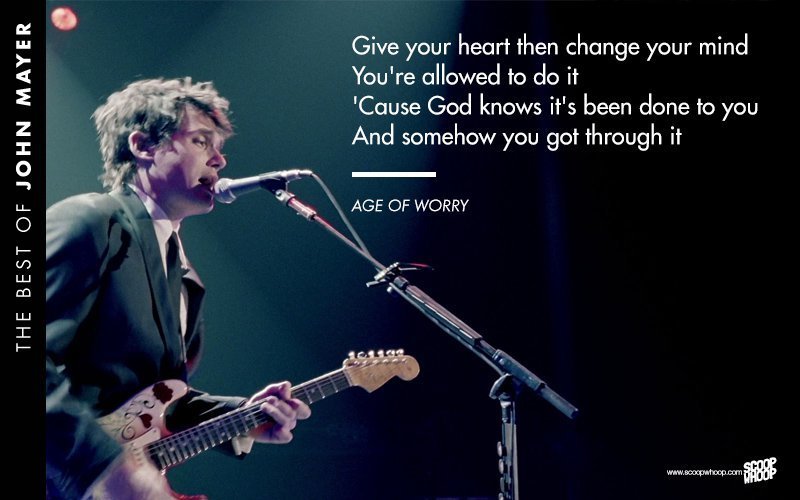 23 John Mayer Song Lyrics That Will Take You Where The Light Is
