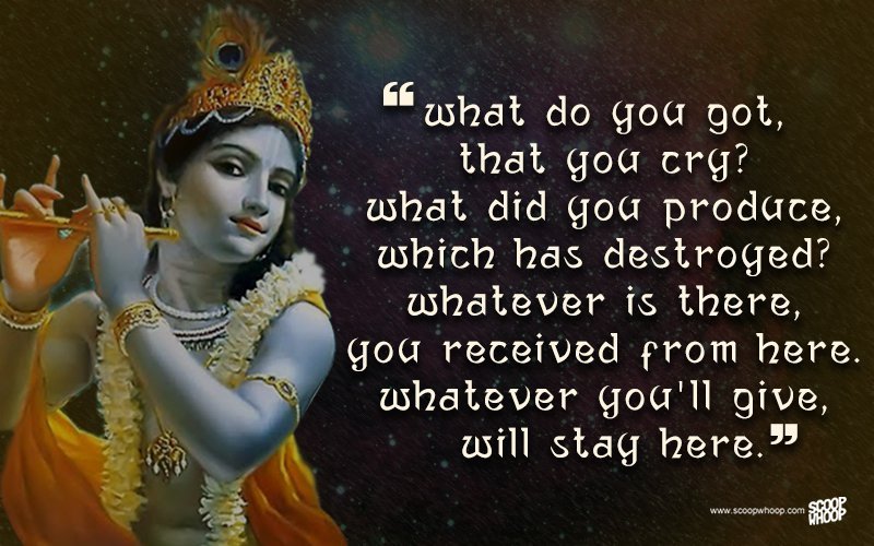 motivational krishna quotes on life