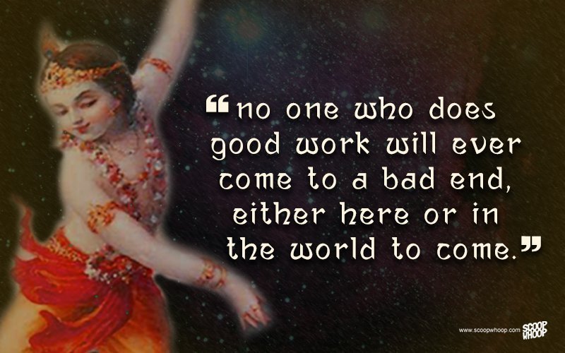 Positive krishna quotes on life
