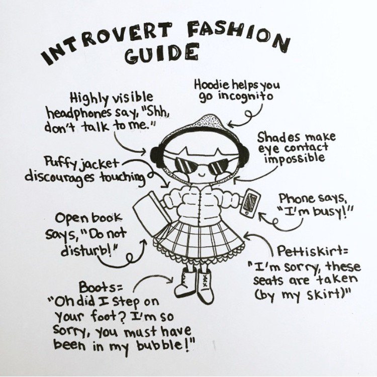 30 Illustrations That Perfectly Sum Up The Life Of An Introvert