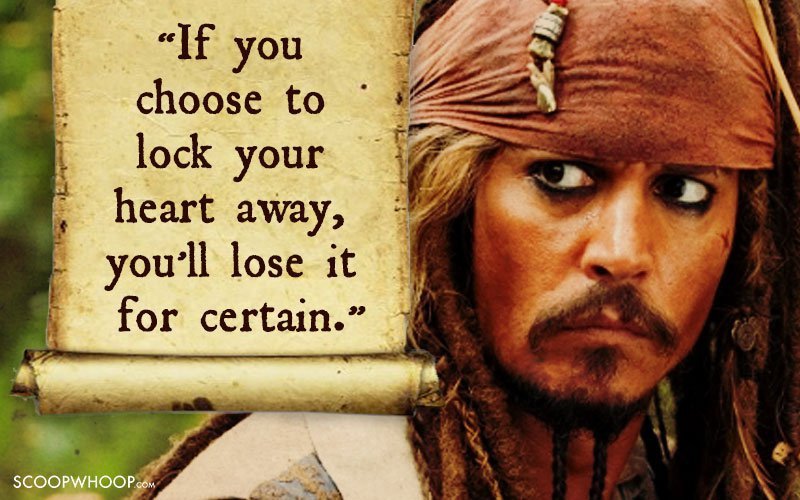 captain jack sparrow quotes love