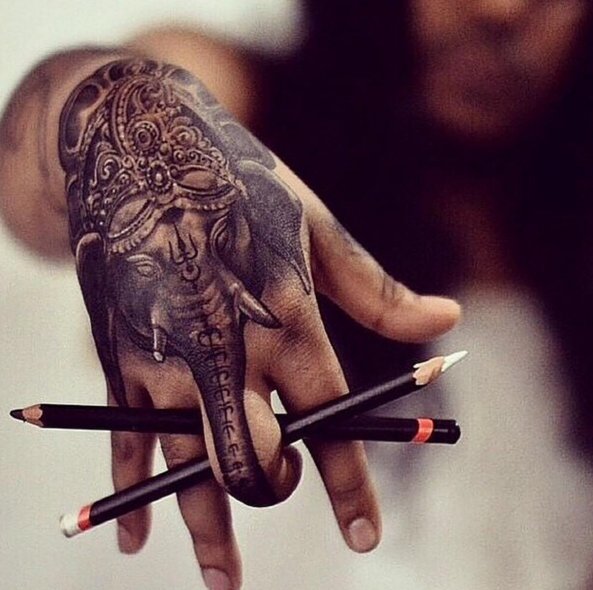 Incredible Black Ink Tattoo by Mo Ganji