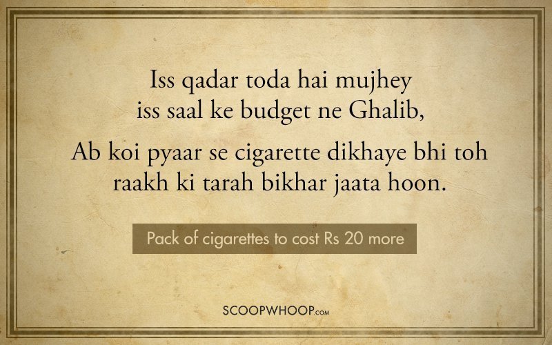 If The Budget 2016 Is Going Over Your Head, This ‘Shayari’ Version Will