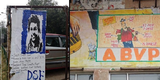 These Posters On JNU Walls Show The Real Picture Of The Battle Within