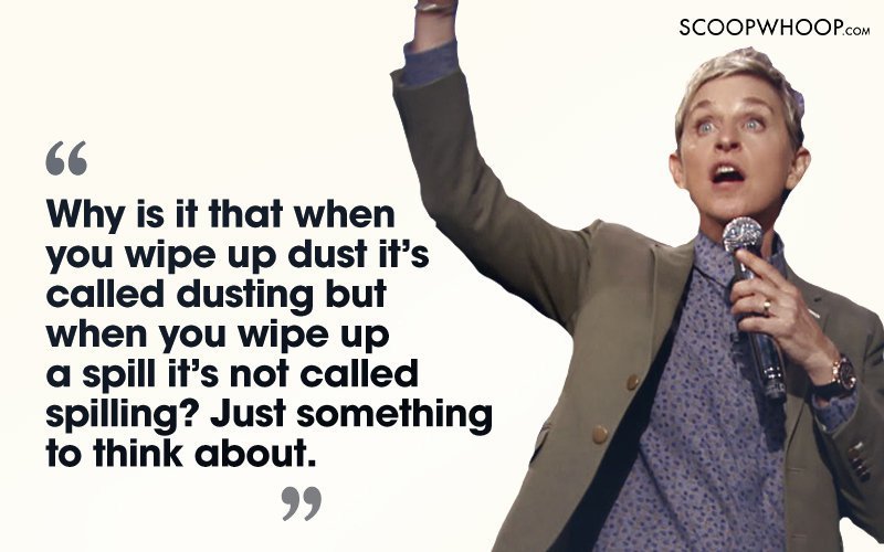 Only Ellen Degeneres Could Have Cracked These 30 Hilarious Jokes Scoopwhoop