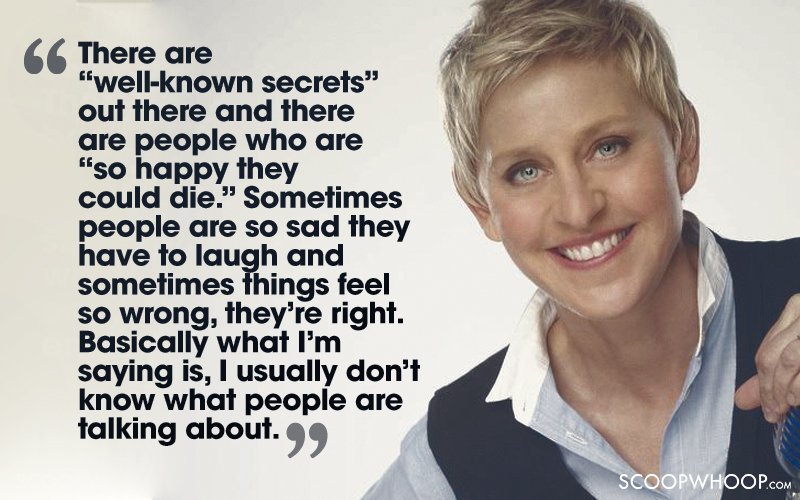 Only Ellen Degeneres Could Have Cracked These 30 Hilarious Jokes Scoopwhoop