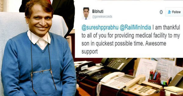 Railway Minister Suresh Prabhu Ensures Swift Aid To A Worried Father ...