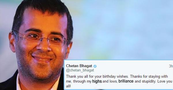 Chetan Bhagat Thanked His Fans For Birthday Wishes, Gets Trolled