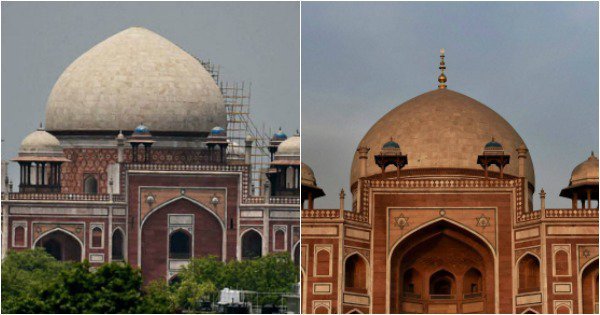 Two Years After It Collapsed In A Sandstorm, Humayun’s Tomb Gets A New 18-Feet-Tall Gold Finial