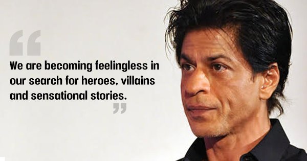 Shah Rukh Khan Speaks On The State Of Indian Media & He’s On Point As ...