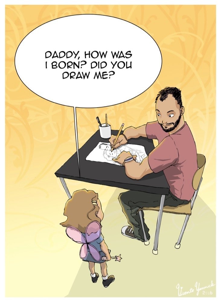 Daddy Daughter Cartoon Porn - This Moving Comic Strip By A Single Dad Captures The Father-Daughter Bond  Beautifully