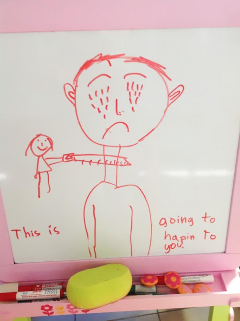 20 Dark & Creepy Drawings By Kids That Show Why You Shouldn’t Mess With