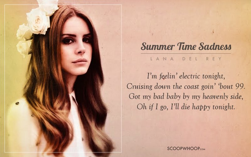 lana del rey quotes from summertime sadness