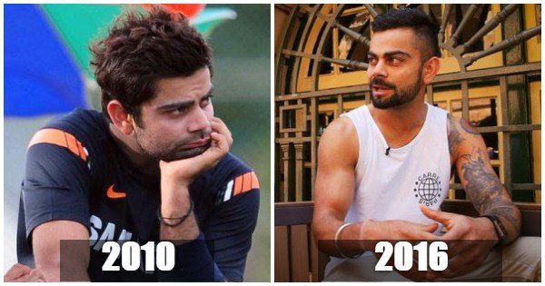 Virat kohli wants to be world’s best athlete. Going by this transformation, why not! - scoopwhoop