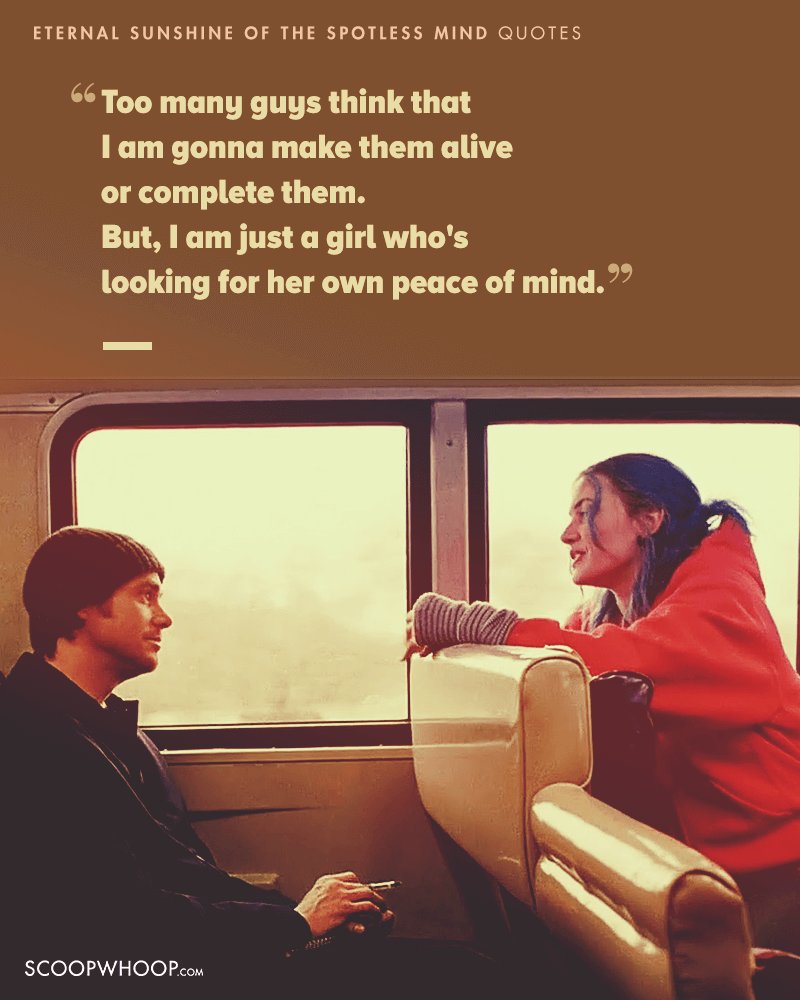 15 Eternal Sunshine Of The Spotless Mind Quotes Which Show Love Is An  Imperfectly Perfect Feeling