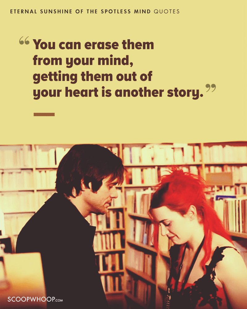 eternal sunshine of the spotless mind quotes about memory