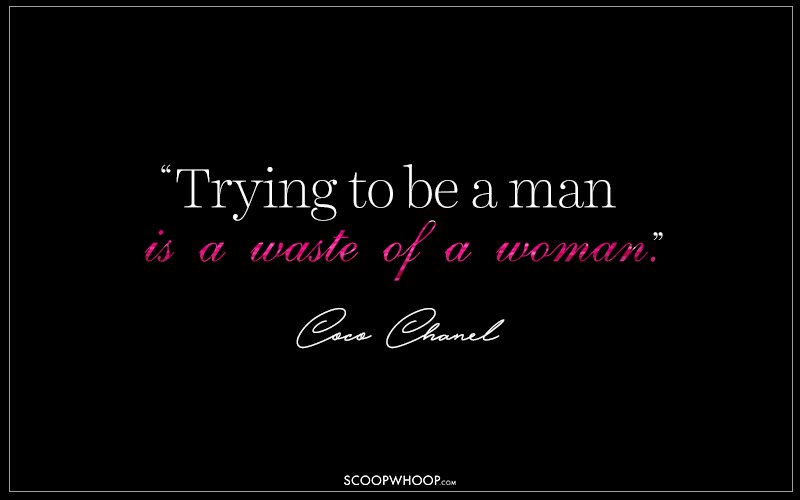 coco chanel quotes about men