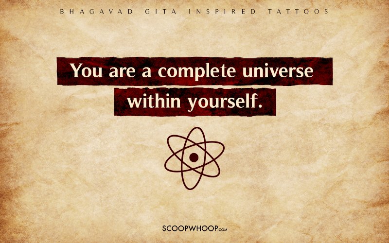 10 Tattoo Ideas Inspired By The Teachings Of Bhagavad Gita  ScoopWhoop