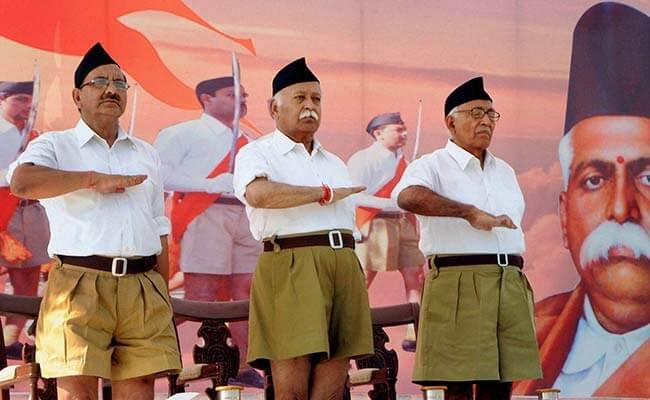 New uniform RSS starts distributing brown trousers to replace khaki shorts   Latest News India  Hindustan Times