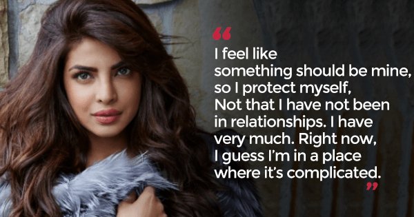 Priyanka Chopra Reveals About Her Personal Relationship In An Interview ...