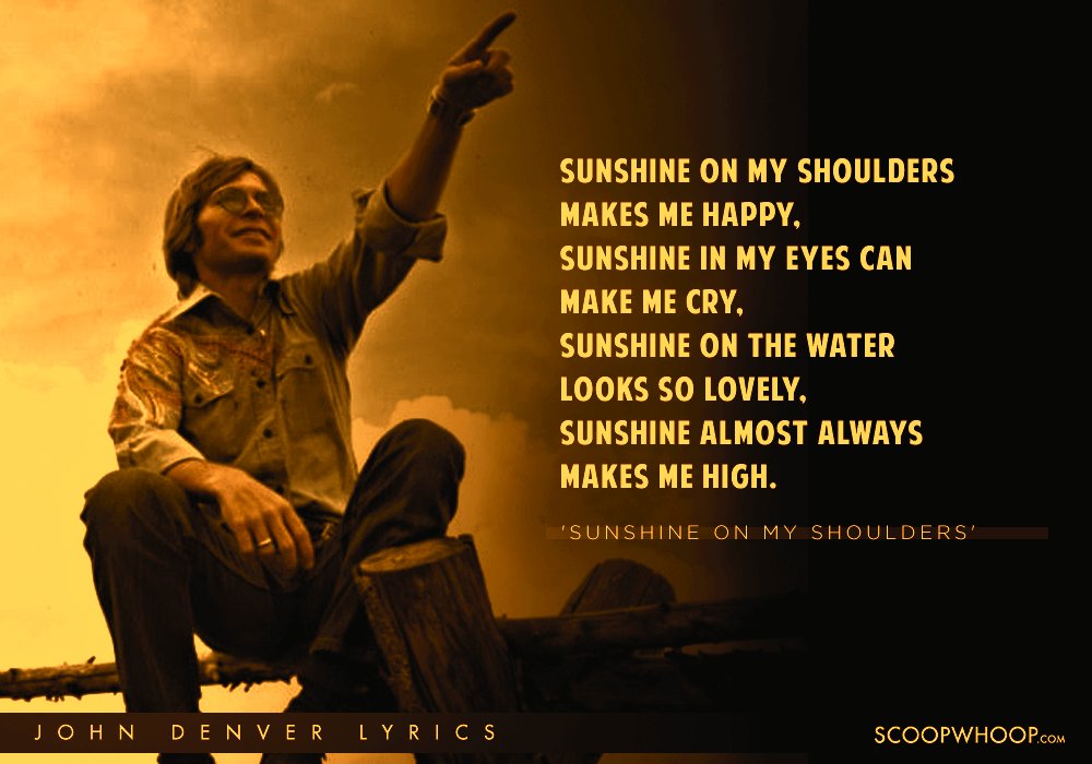 John Denver - Sunshine On My Shoulders (Tradução) 