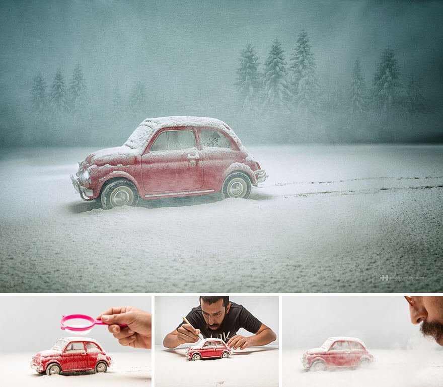 Audi Asks Photographer To Photograph Their $160,000 Sports Car, He Uses $40  Miniature Toy Car Instead