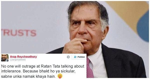 Ratan tata’s ‘intolerance’ remark sparks a storm in social media - scoopwhoop