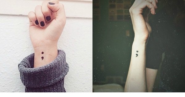 The Semicolon Project Mum shares the moving reason behind her new semicolon  tattoo  Mirror Online