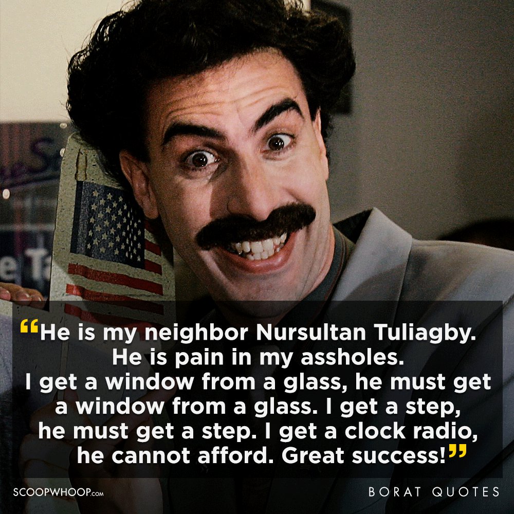 20+ Borat Quotes Funny Borat Quotes That Are Offensive