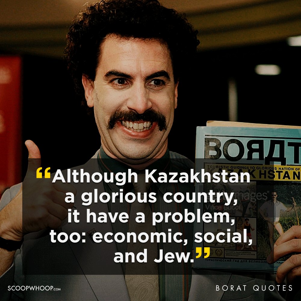 20+ Borat Quotes Funny Borat Quotes That Are Offensive