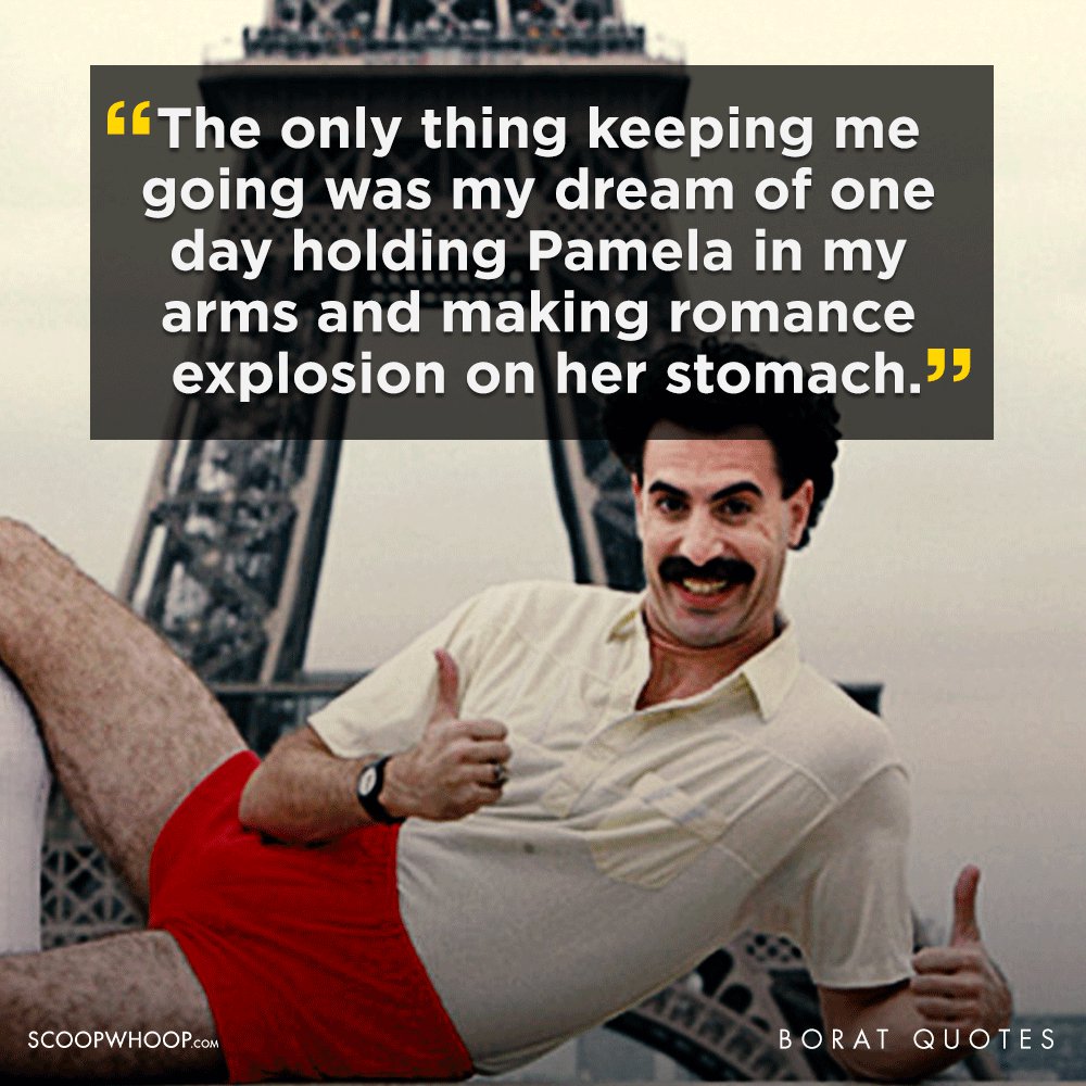 Borat Funny Quotes