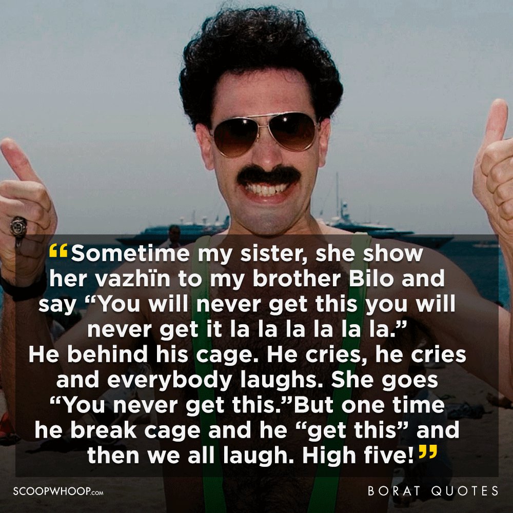 high five meme borat