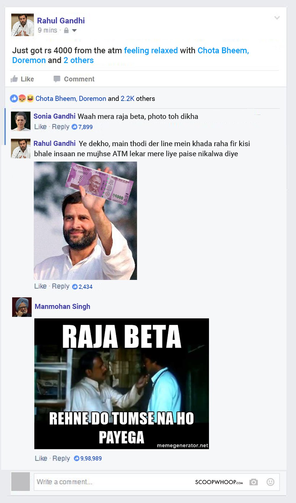 These Funny Celebrity FB Statuses About Are 100 Fake