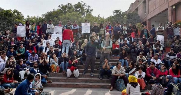 Jnu admin says protests over missing student are maligning the university’s image - scoopwhoop