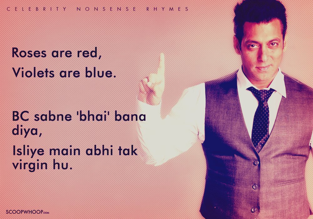 15 Hilariously Bad Poems Written With Love Just For These Famous People 