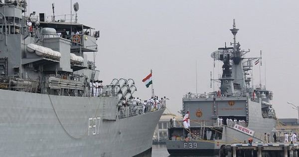 Guided Missile Frigate INS Betwa Overturns While Undocking At Mumbai ...