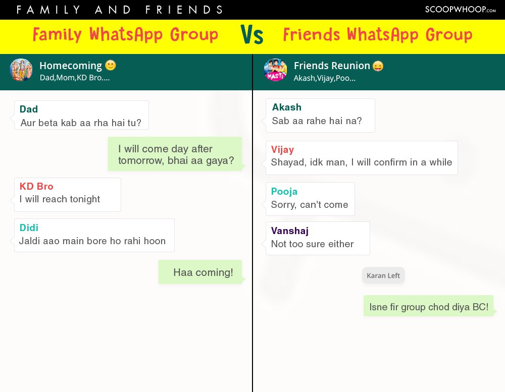 These Relatable Posters Show The Funny Differences Between WhatsApp 