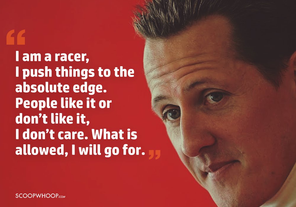 A Letter To The Inspiring Michael Schumacher, The Reason Behind Our