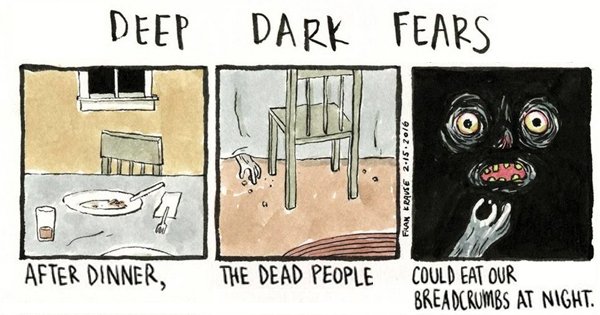 This Artist Turns People’s Deepest Fears Into Dark Comics & The Results ...