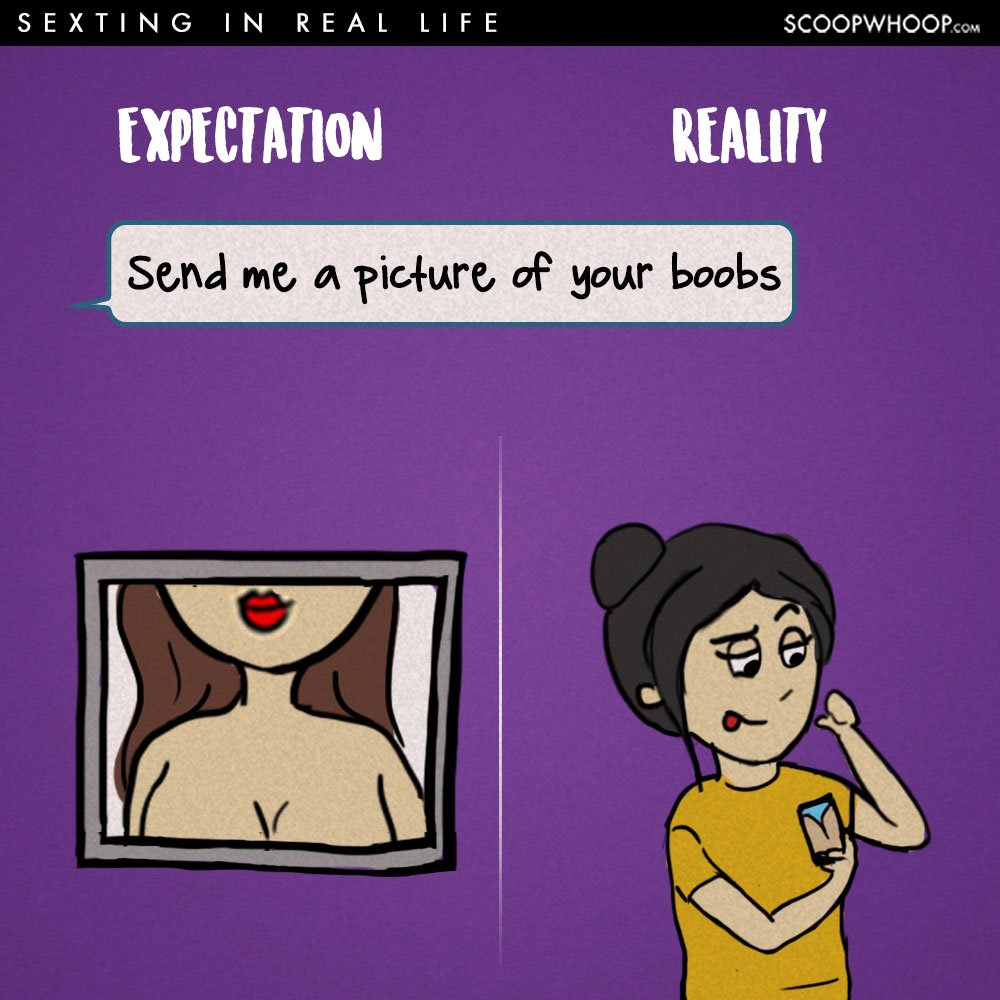 These Hilarious Illustrations Show How Sexting Actually Works In Real Life